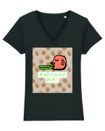 Ai dat cu mucii in fasole ! Tricou mânecă scurtă guler V Damă Evoker