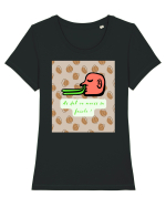 Ai dat cu mucii in fasole ! Tricou mânecă scurtă guler larg fitted Damă Expresser