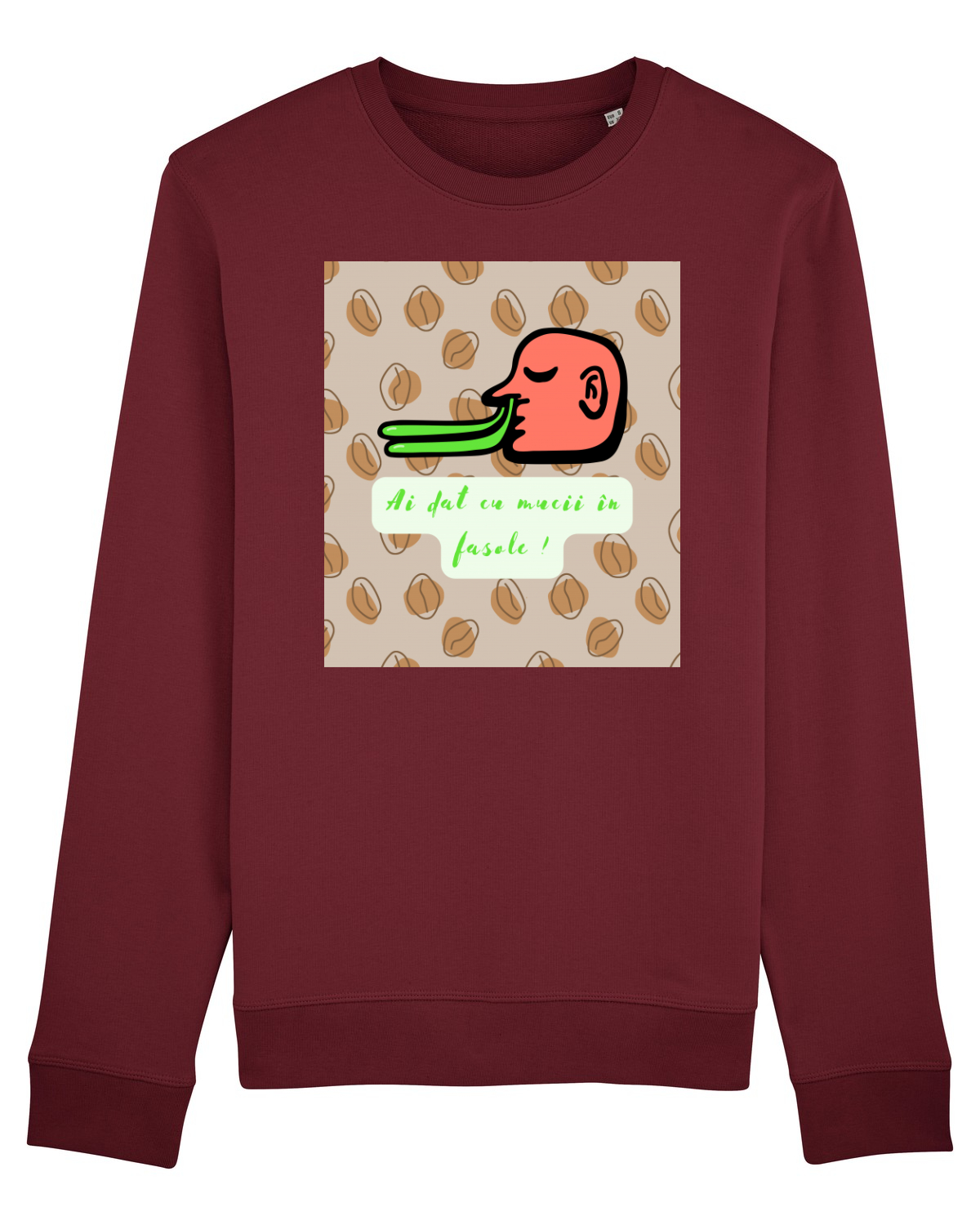 Bluză mânecă lungă Unisex Rise Burgundy