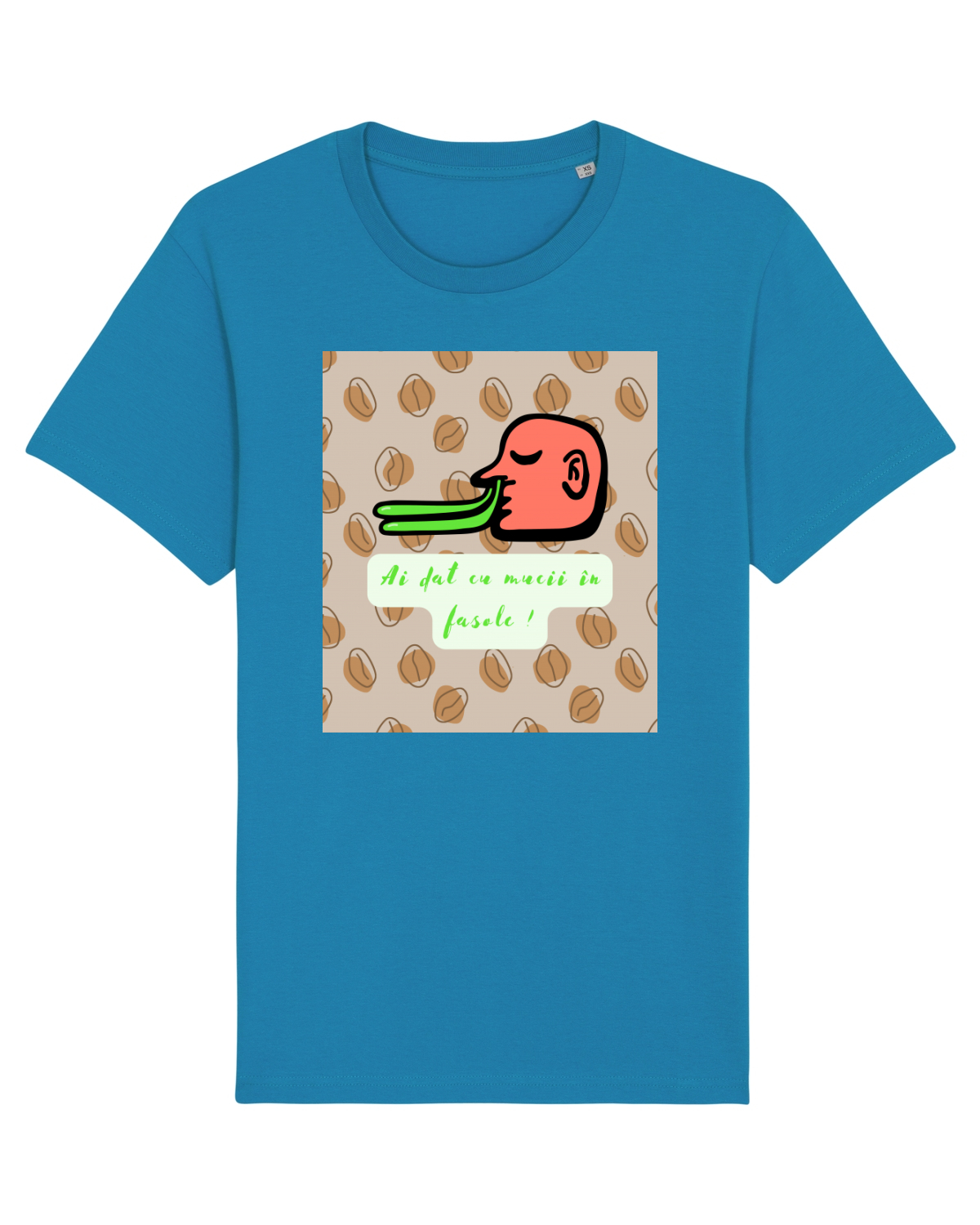 Tricou mânecă scurtă Unisex Rocker Azur