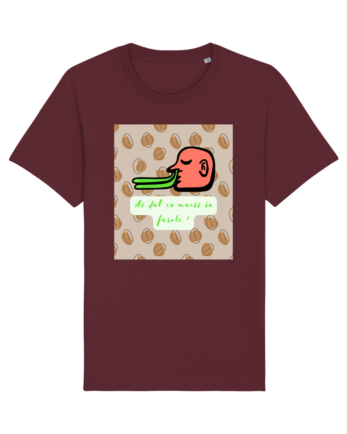 Tricou mânecă scurtă Unisex Rocker Burgundy