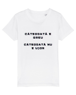 E GREU - NU E USOR Tricou mânecă scurtă  Copii Mini Creator
