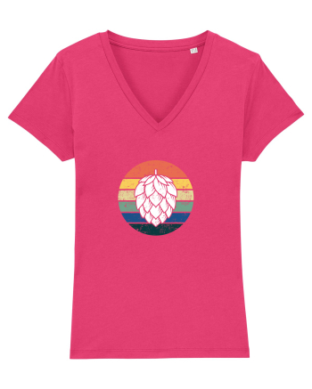 Hops Retro shirt Raspberry