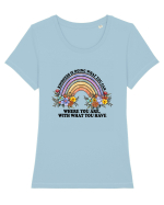 Kindness Is Doing What You Can Tricou mânecă scurtă guler larg fitted Damă Expresser