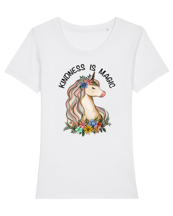 Kindness Is Magic Unicorn White