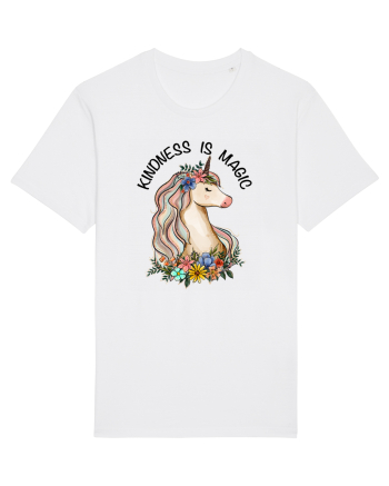 Kindness Is Magic Unicorn White