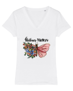 Kindness Matters Tricou mânecă scurtă guler V Damă Evoker