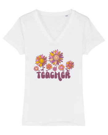 Retro Teacher White