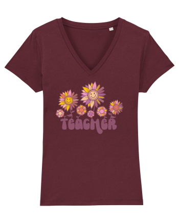 Retro Teacher Burgundy