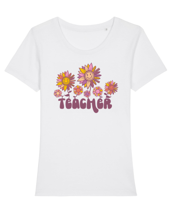 Retro Teacher White