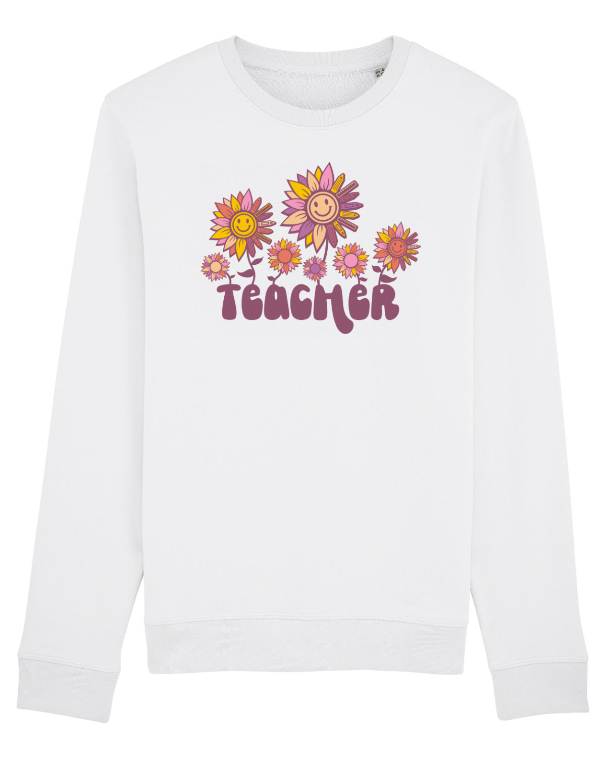 Bluză mânecă lungă Unisex Rise White