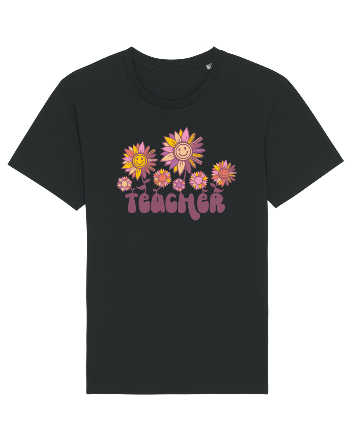 Tricou mânecă scurtă Unisex Rocker Black
