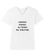 UNEORI PIERZI-ALTEORI NU CASTIGI Tricou mânecă scurtă guler V Bărbat Presenter