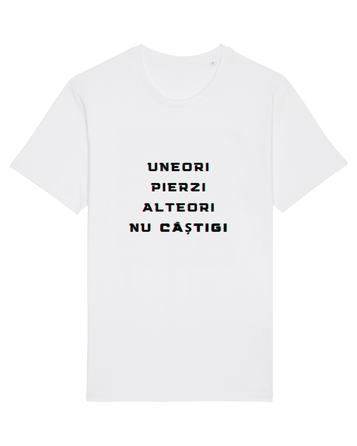 Tricou mânecă scurtă Unisex Rocker White