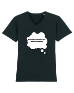 NU RENUNTA LA VISE, DORMI IN CONTINUARE Tricou mânecă scurtă guler V Bărbat Presenter