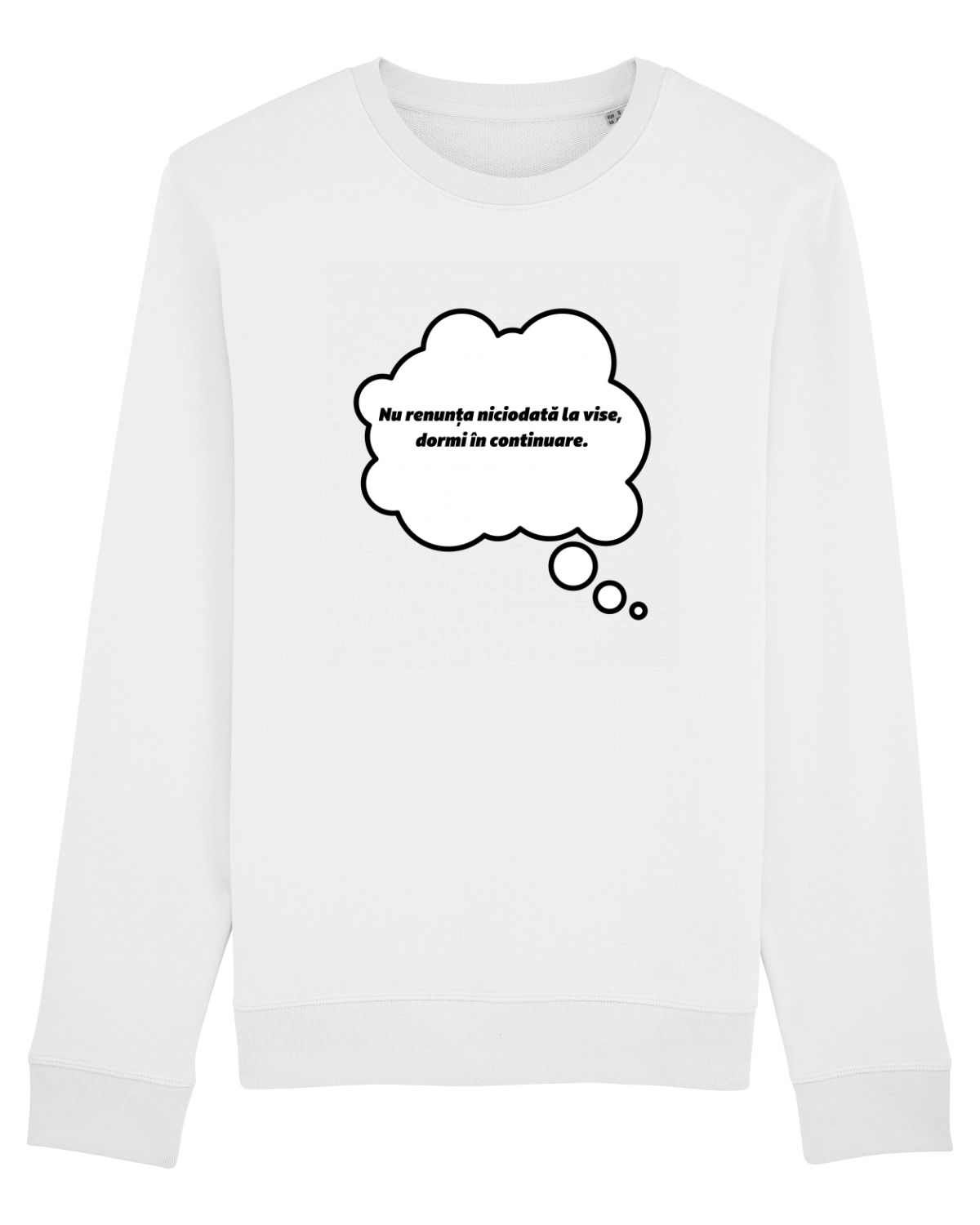 Bluză mânecă lungă Unisex Rise White