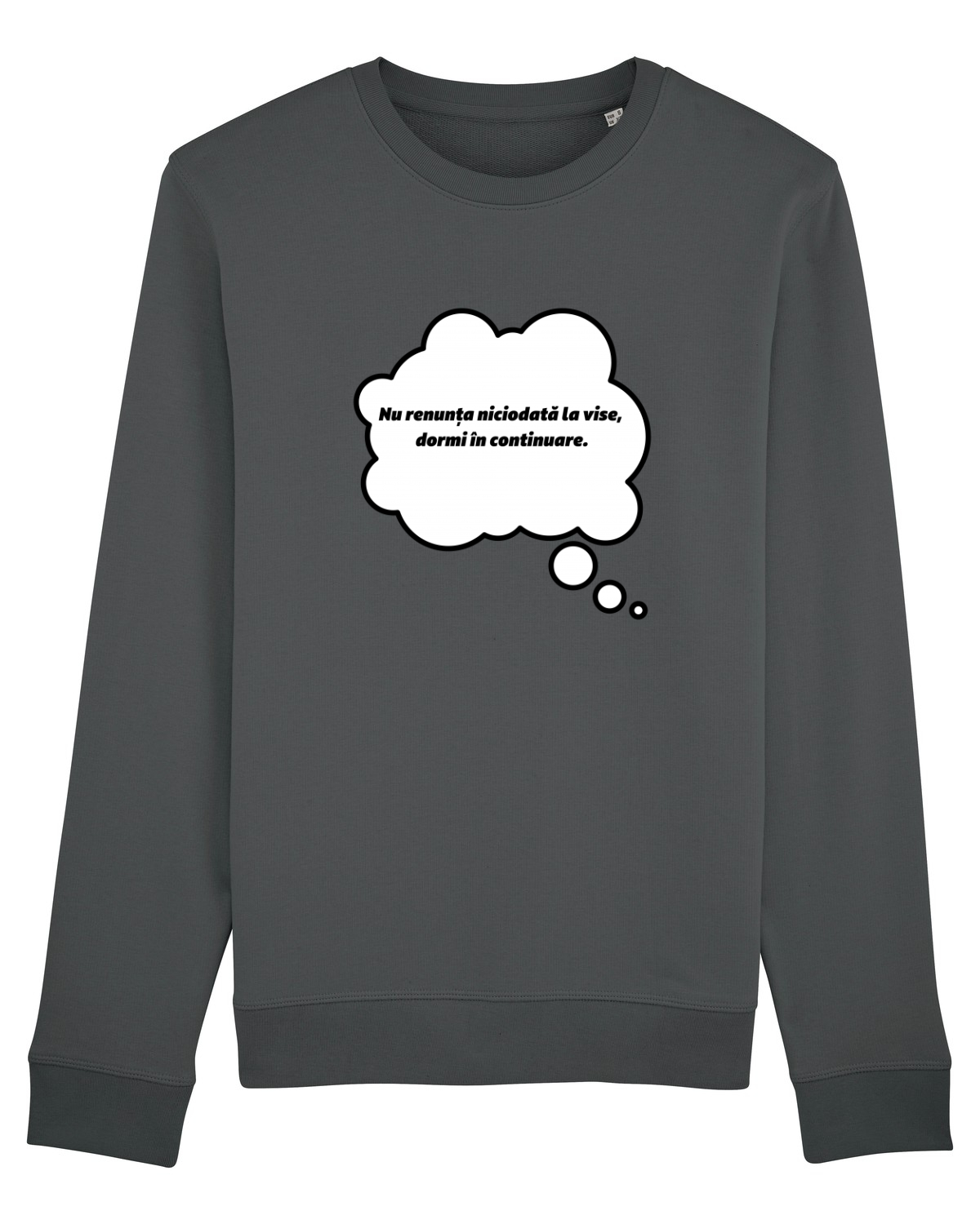 Bluză mânecă lungă Unisex Rise Anthracite