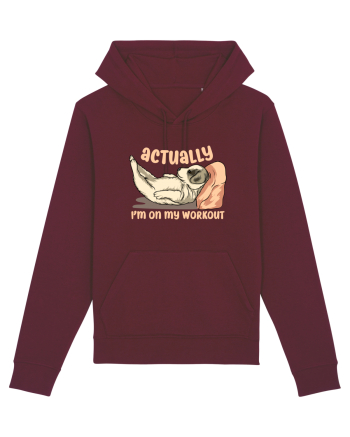Actually I'm On My Workout Burgundy