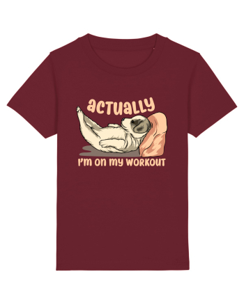 Actually I'm On My Workout Burgundy