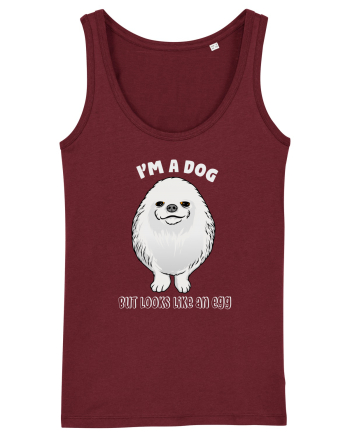 I'm a Dog But Looks Like An Egg Burgundy