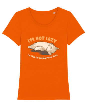I'm Not Lazy I'm Just On Saving Power Mode Bright Orange