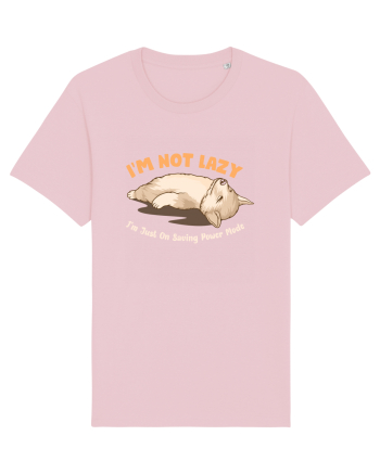 I'm Not Lazy I'm Just On Saving Power Mode Cotton Pink