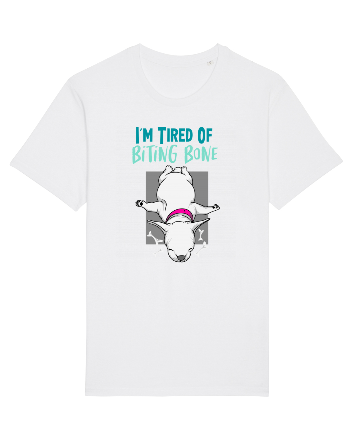 Tricou mânecă scurtă Unisex Rocker White