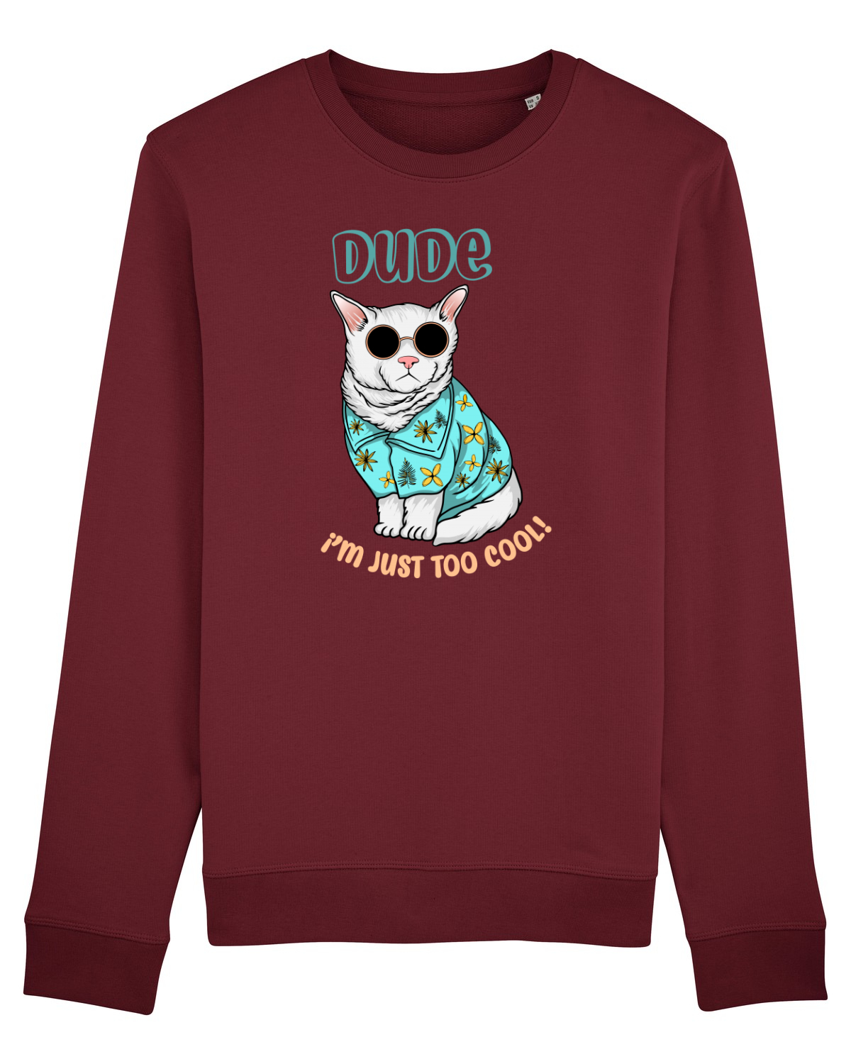 Bluză mânecă lungă Unisex Rise Burgundy