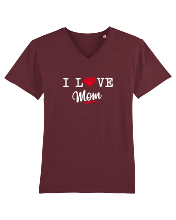 I love mom Burgundy