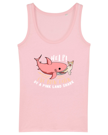 Help, I've Been Eaten By a Pink Land Shark Cotton Pink