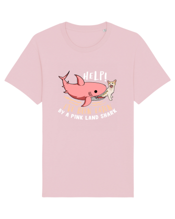Help, I've Been Eaten By a Pink Land Shark Cotton Pink