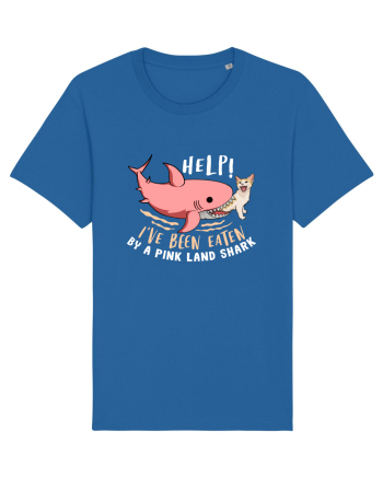 Help, I've Been Eaten By a Pink Land Shark Royal Blue