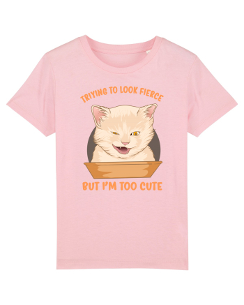 Trying To Look Fierce But I'm Too Cute Cotton Pink