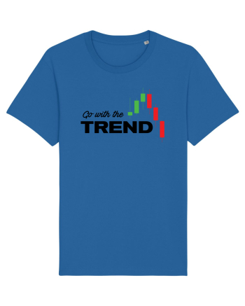 Go with the trend - white Royal Blue