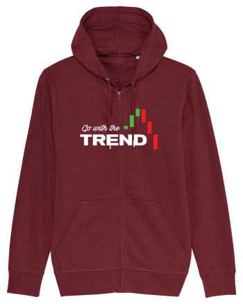 Go with the trend - dark bg Burgundy