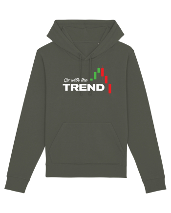 Go with the trend - dark bg Khaki
