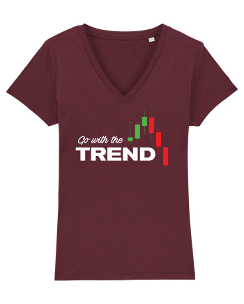Go with the trend - dark bg Burgundy