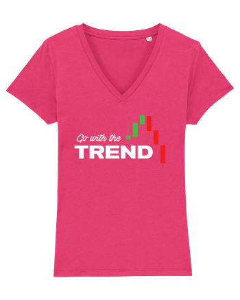 Go with the trend - dark bg Raspberry