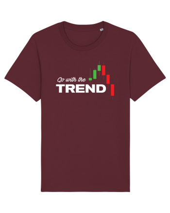 Go with the trend - dark bg Burgundy