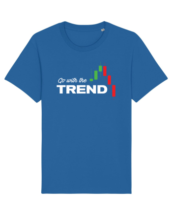 Go with the trend - dark bg Royal Blue