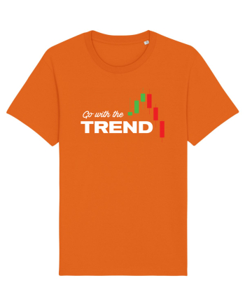 Go with the trend - dark bg Bright Orange