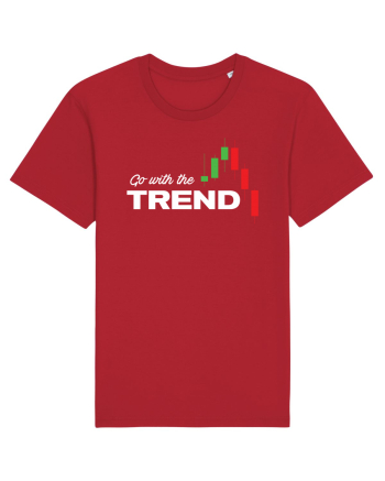 Go with the trend - dark bg Red