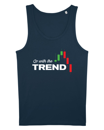 Go with the trend - dark bg Navy