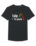 pip point value cheetsheet Tricou mânecă scurtă guler larg Bărbat Skater