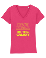 Best husband in the galaxy Tricou mânecă scurtă guler V Damă Evoker