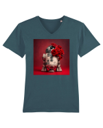 Lovely R2D2 Tricou mânecă scurtă guler V Bărbat Presenter