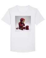 Iron Man Niddle Tricou mânecă scurtă guler larg Bărbat Skater