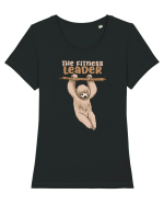 The Fitness Leader Tricou mânecă scurtă guler larg fitted Damă Expresser