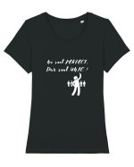 NU SUNT PERFECT, DAR SUNT UNIC ! Tricou mânecă scurtă guler larg fitted Damă Expresser
