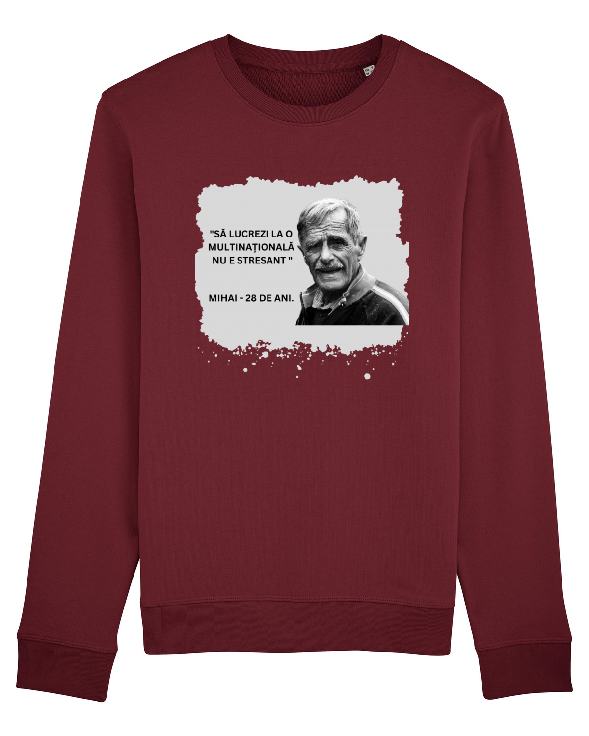 Bluză mânecă lungă Unisex Rise Burgundy